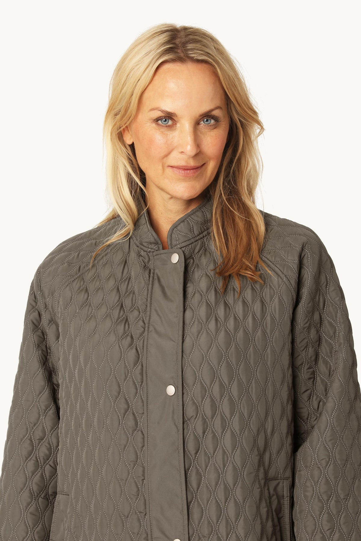 Long Quilt Coat - Tarmac