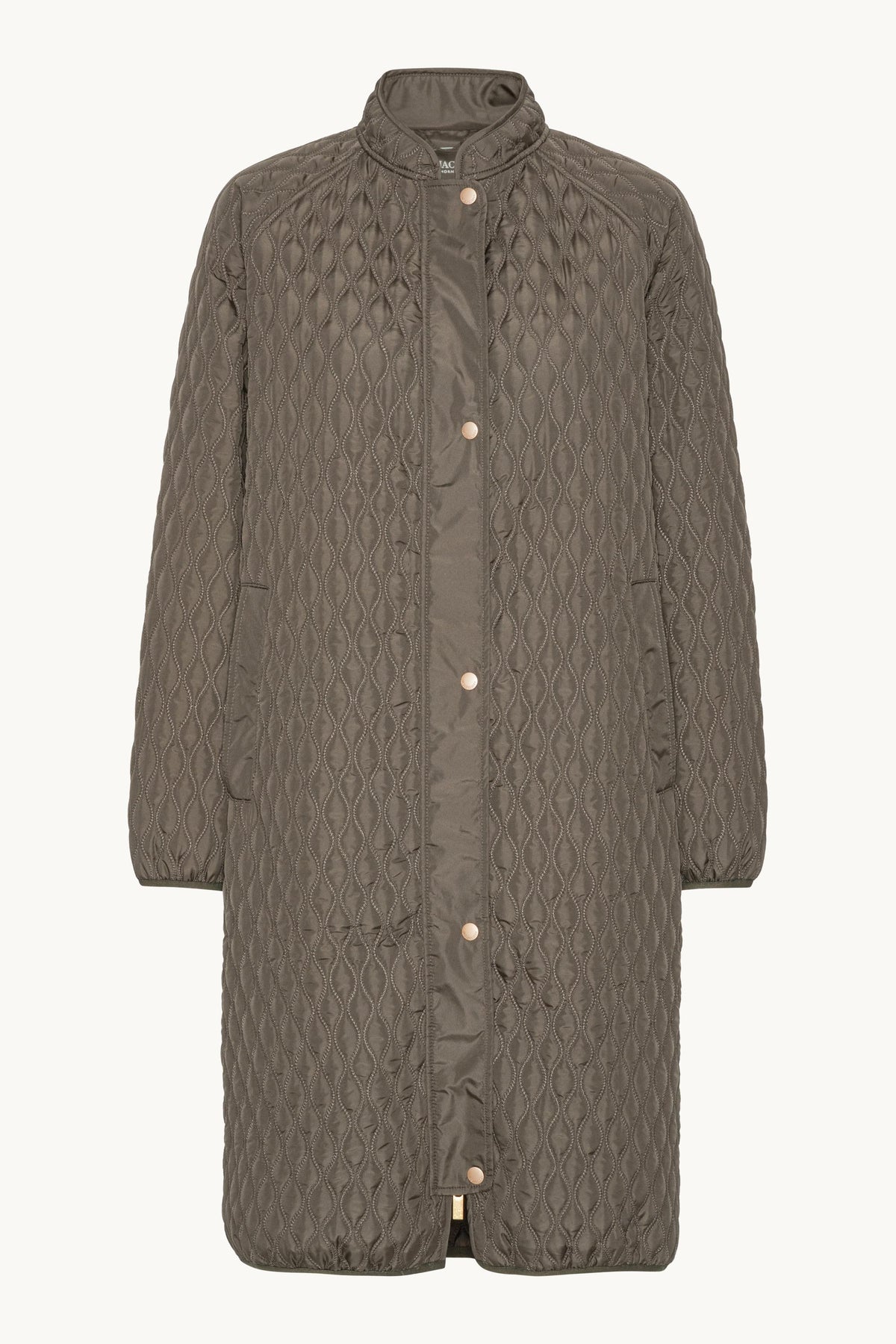 Long Quilt Coat - Tarmac