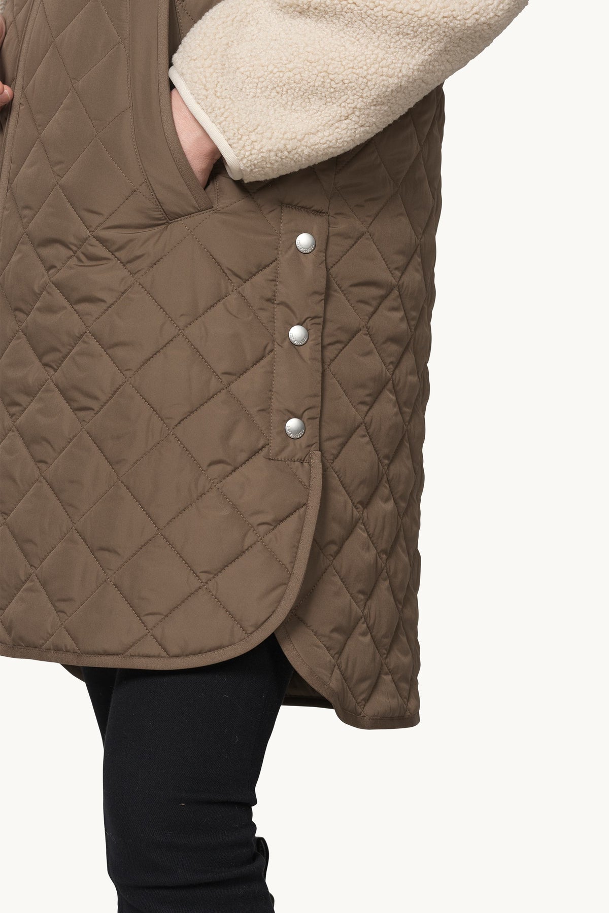 Quiltet Vest - Mud