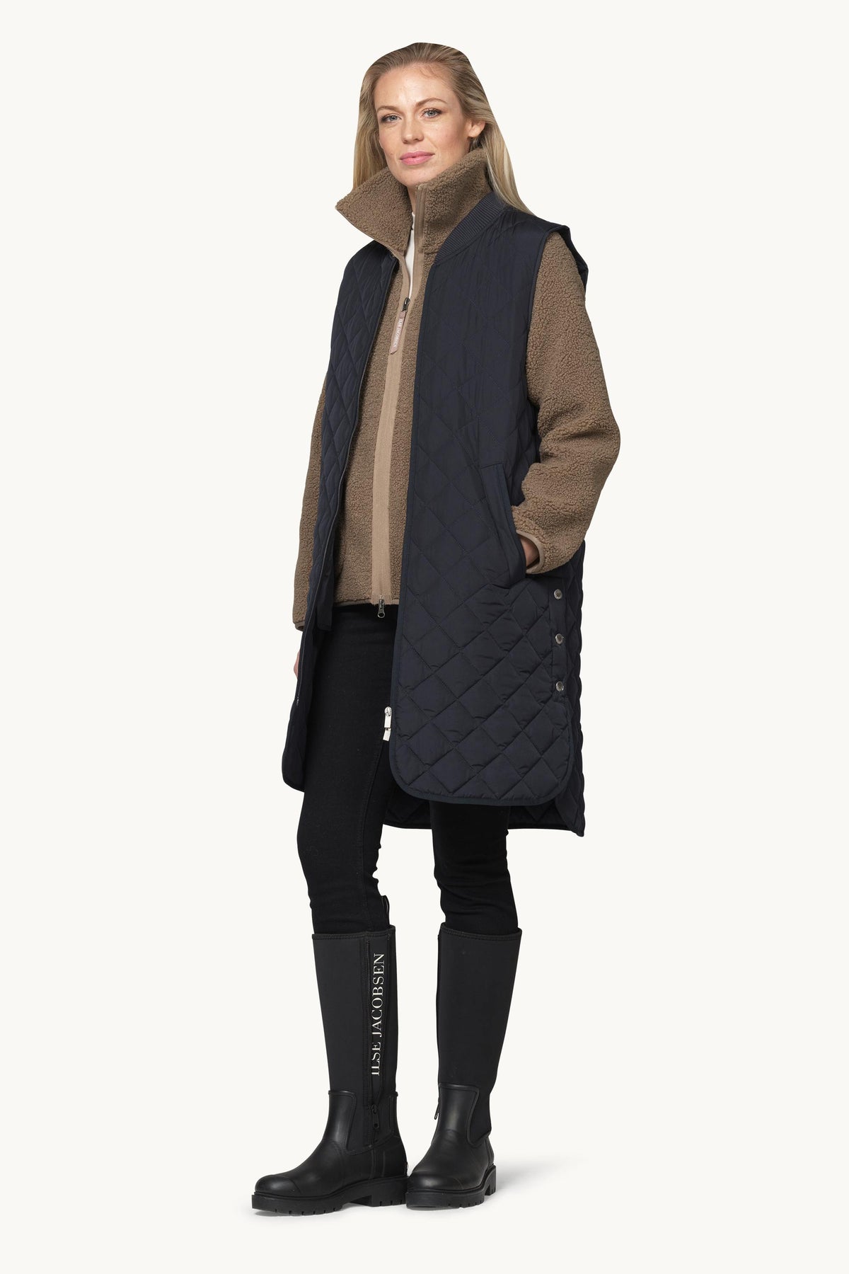 Quiltet Vest - Dark Indigo