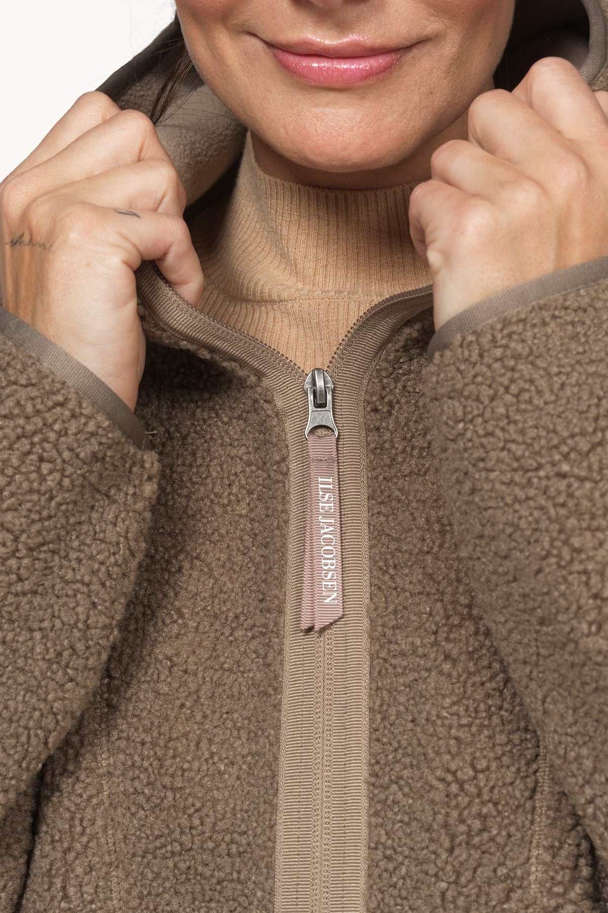 Fleece Jakke - Greige