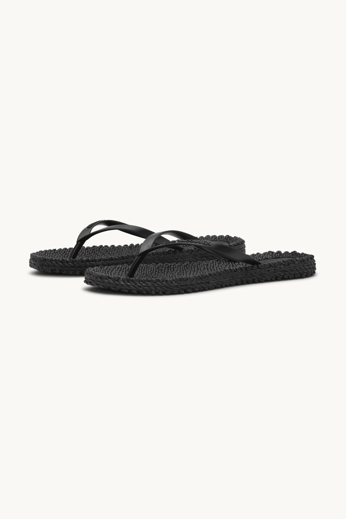 Flip Flops With Logo - Black