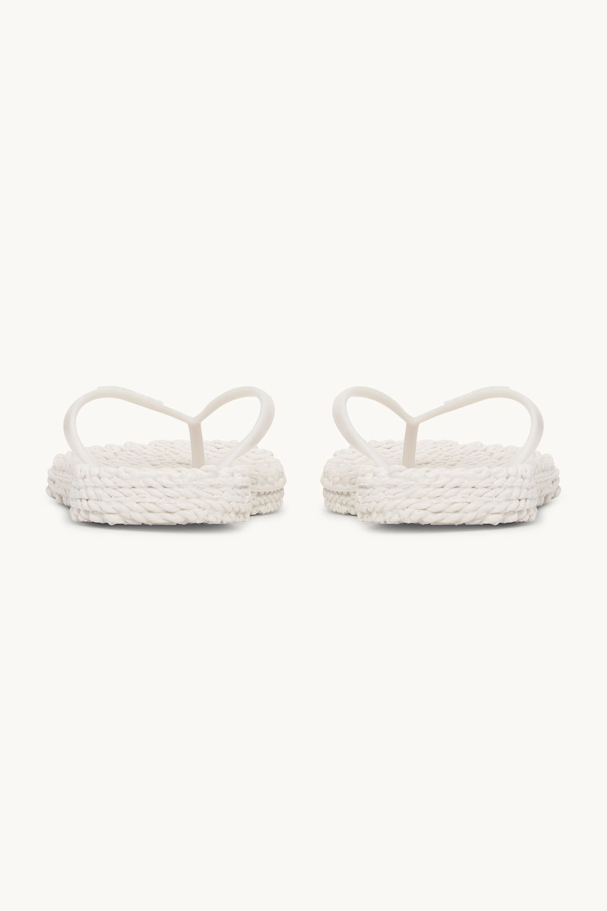 Flip Flops With Logo - Creme