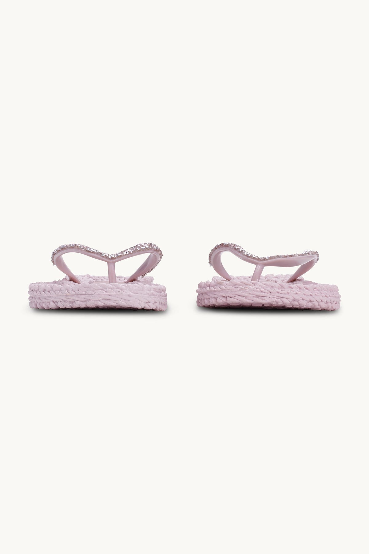 Flip Flops With Rhinestones - Mauve Shadows