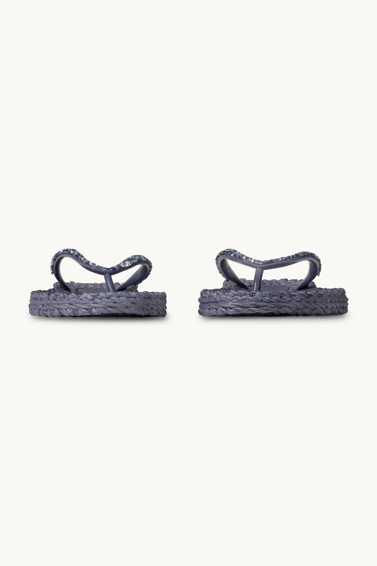 Flip Flops With Rhinestones - Ombre Blue