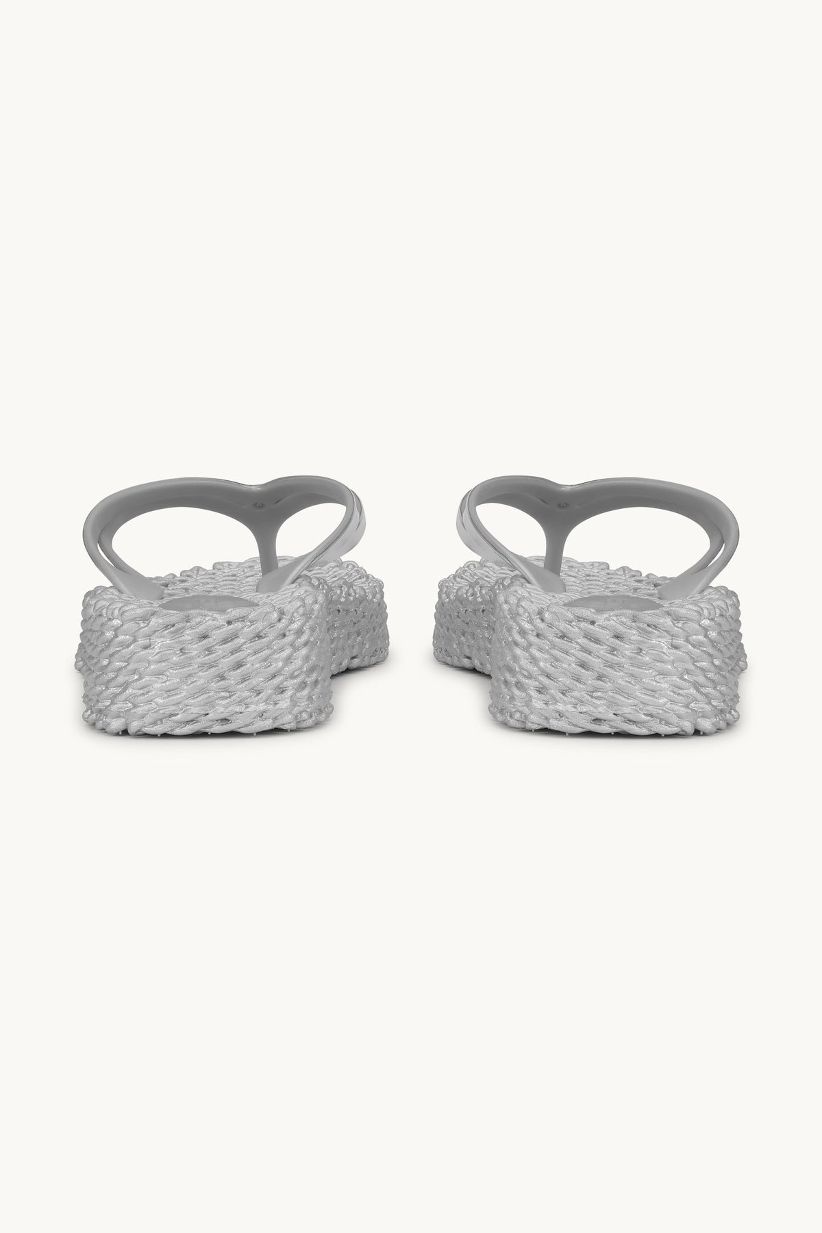 Platform Klipklapper Metallic - Silver
