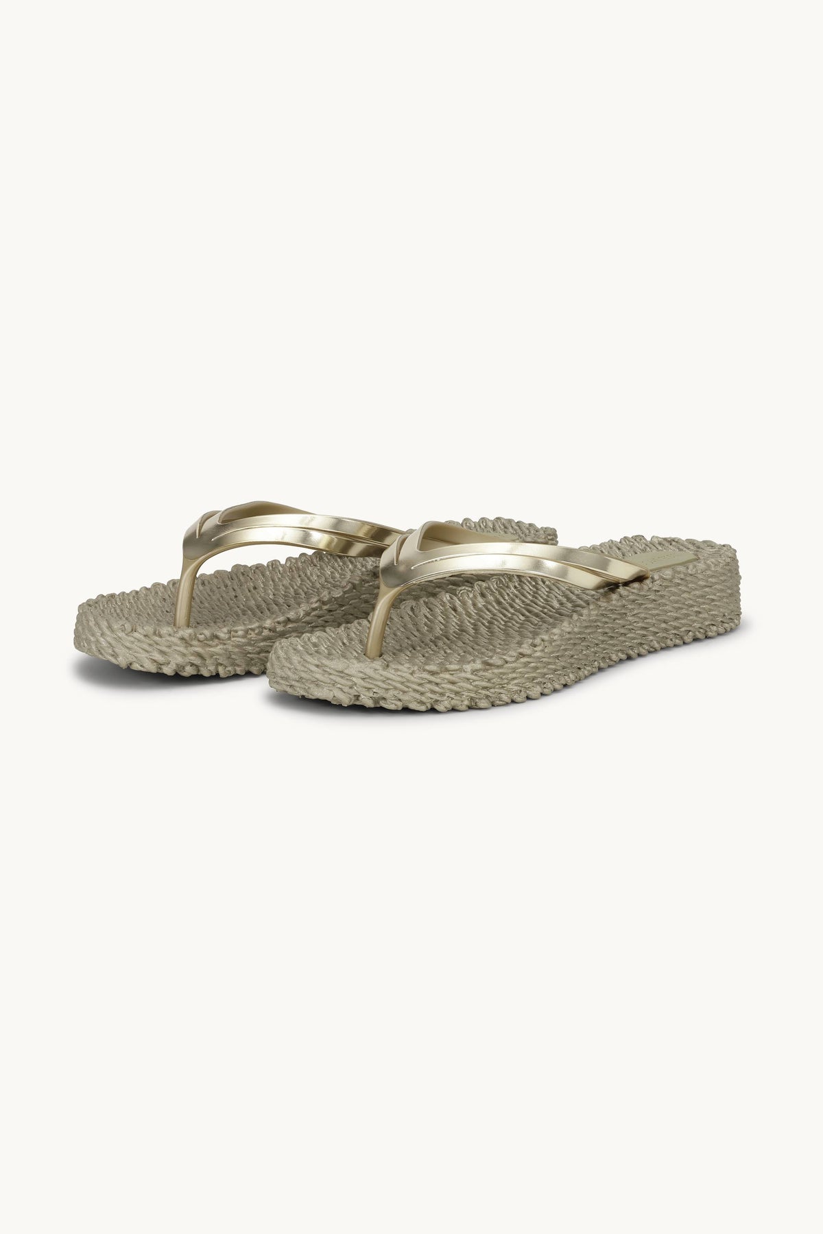 Platform Klipklapper Metallic - Platin