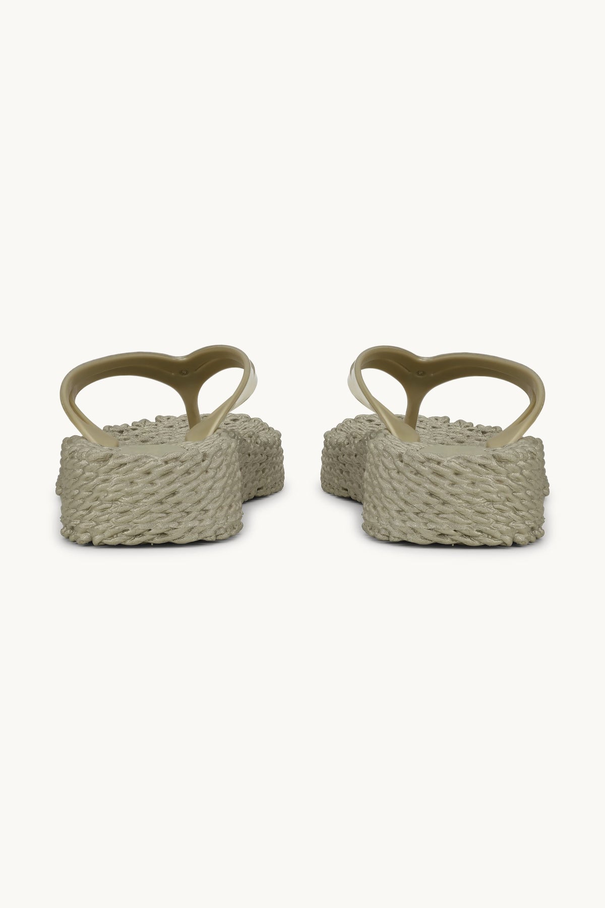 Platform Klipklapper Metallic - Platin