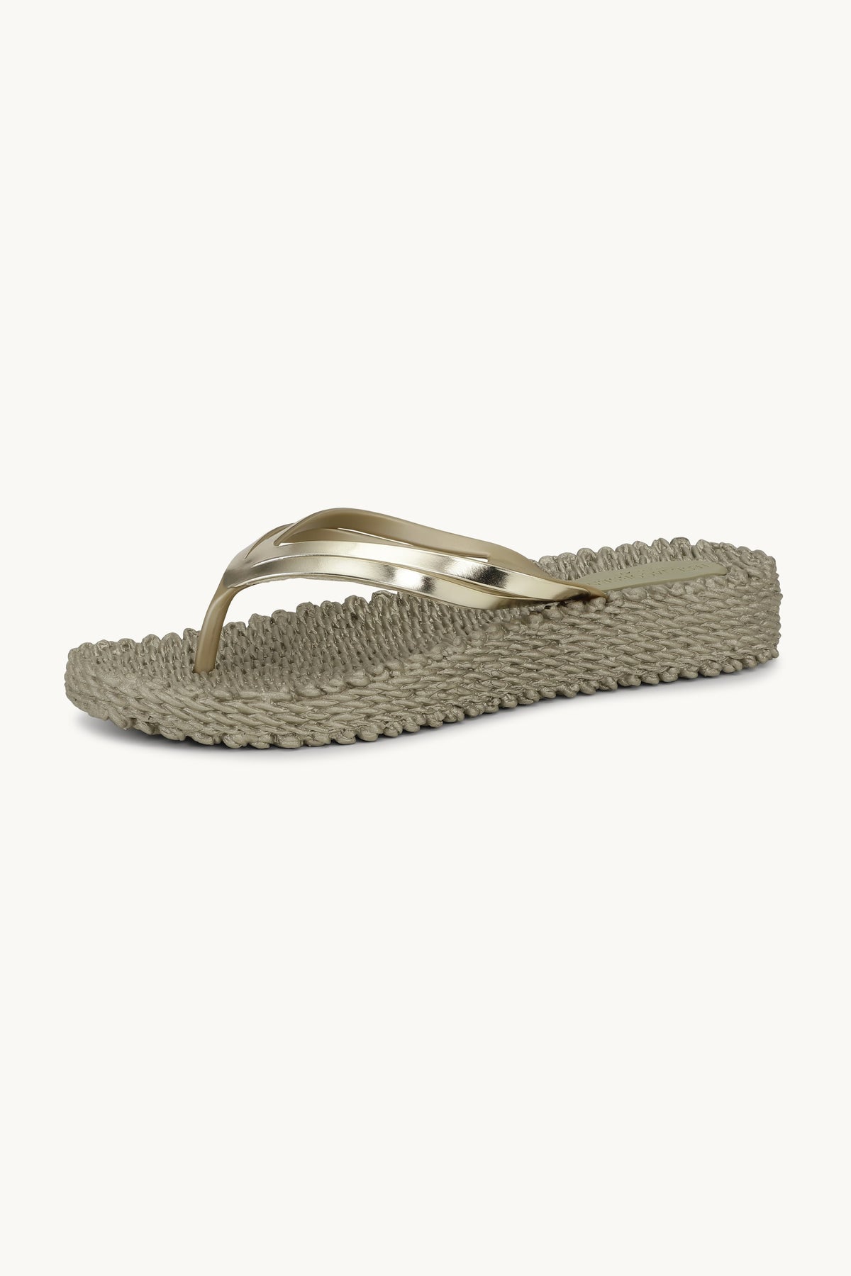 Platform Klipklapper Metallic - Platin