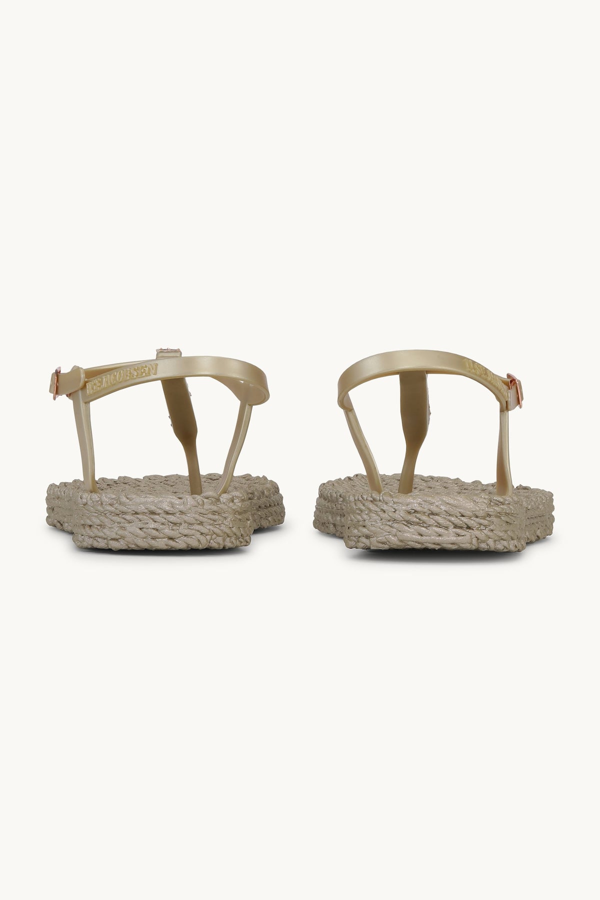 Flip Flops with Rhinestones - Platin