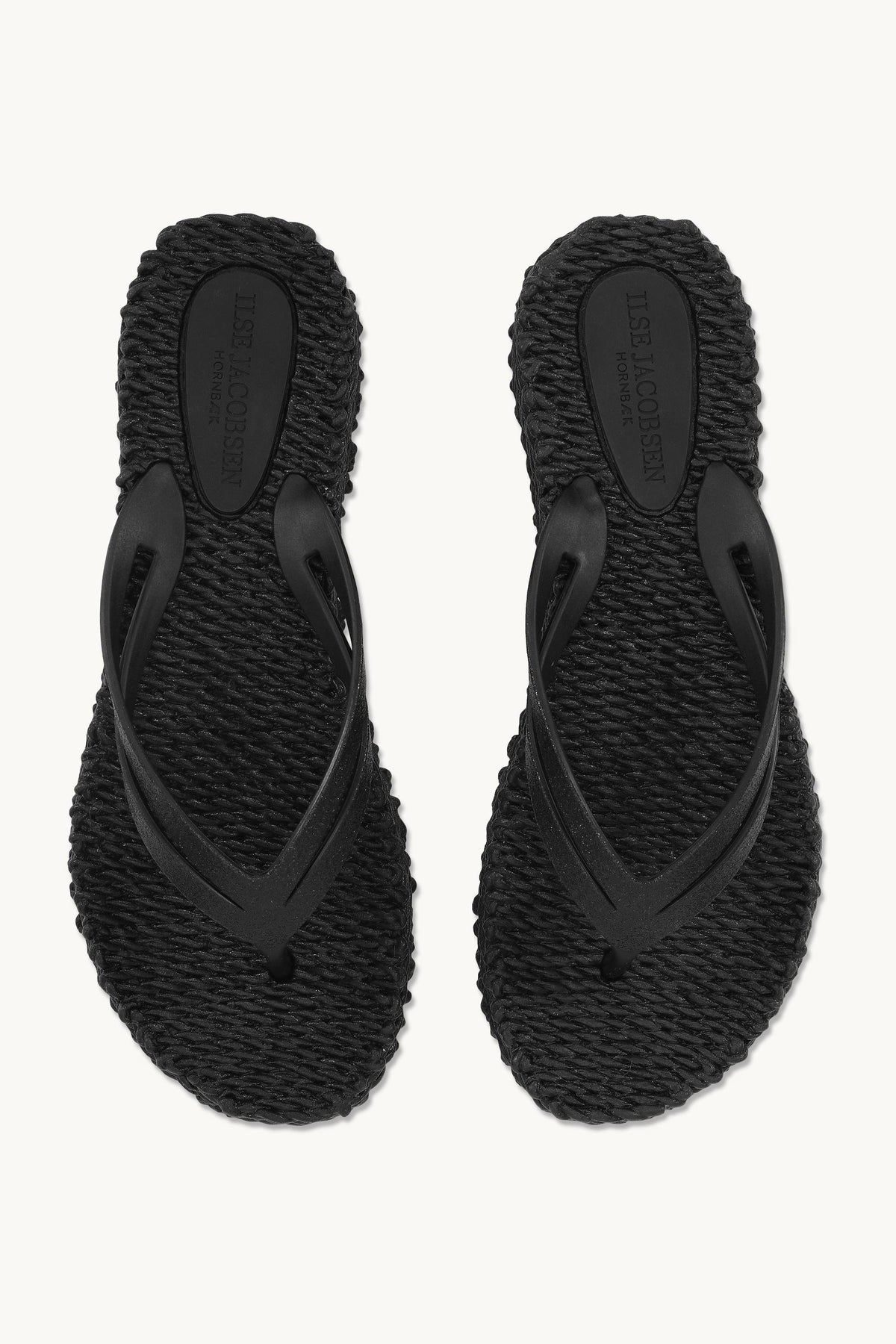 Platform Klipklapper Glitter - Black
