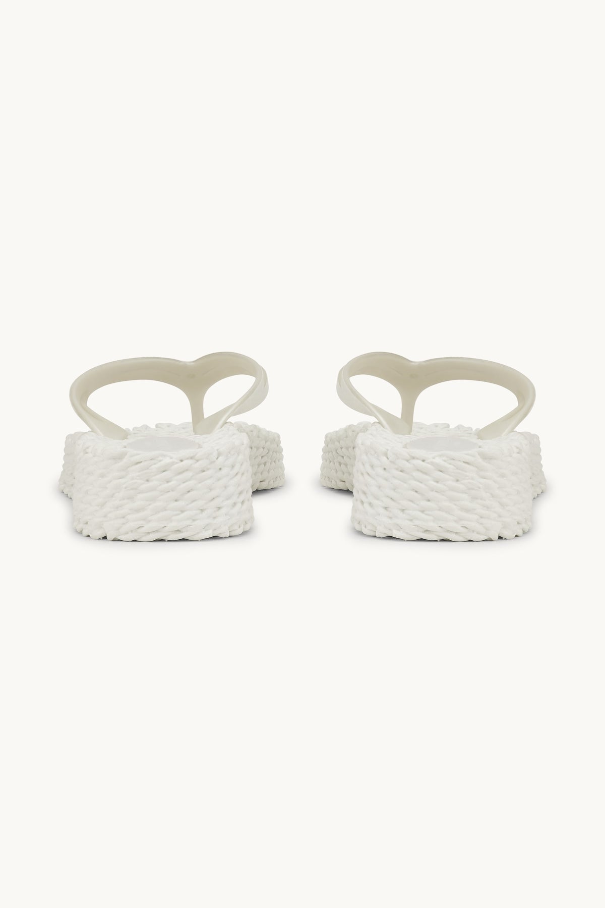 Platform Klipklapper Glitter - Creme