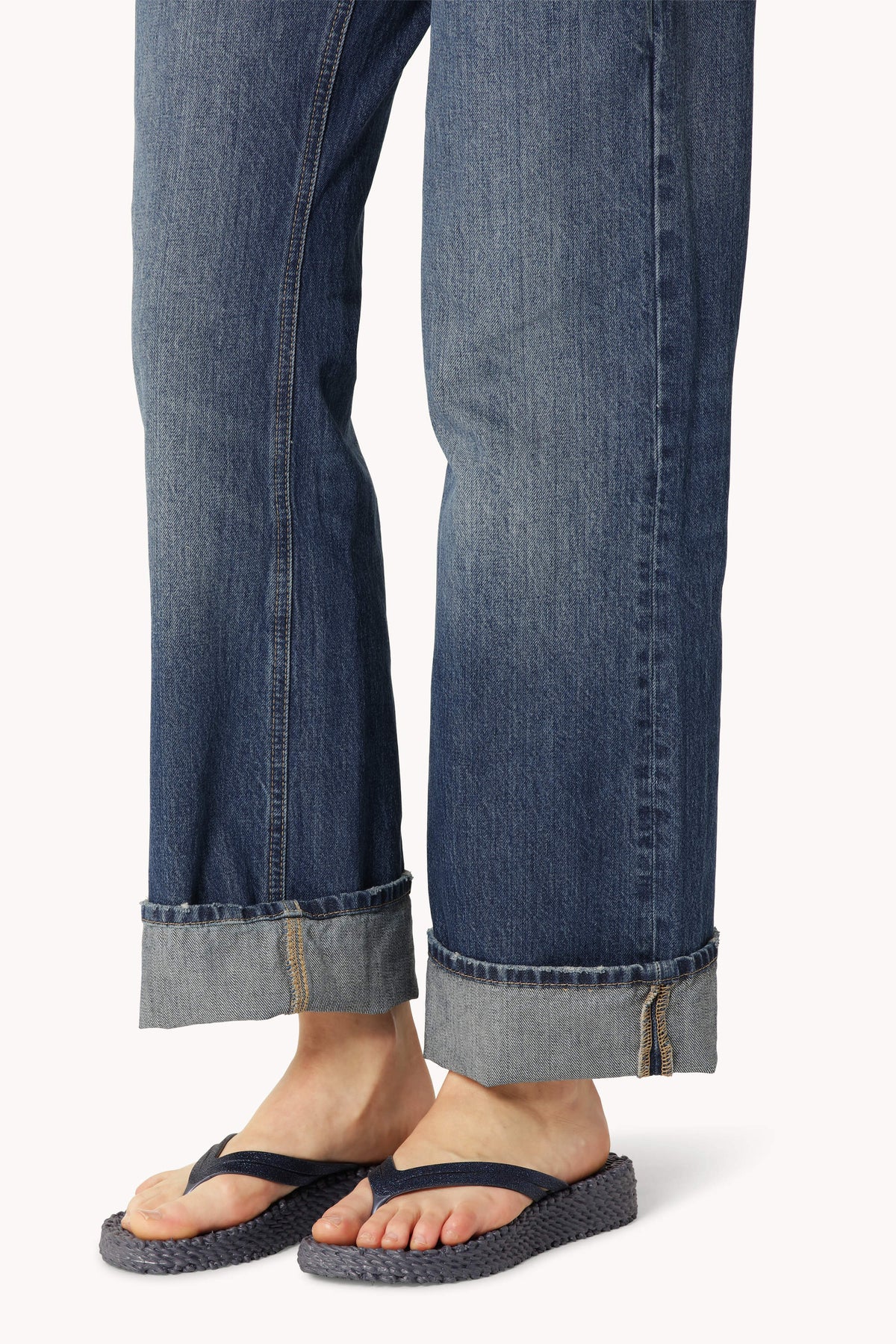Platform Klipklapper Glitter - Ombre Blue
