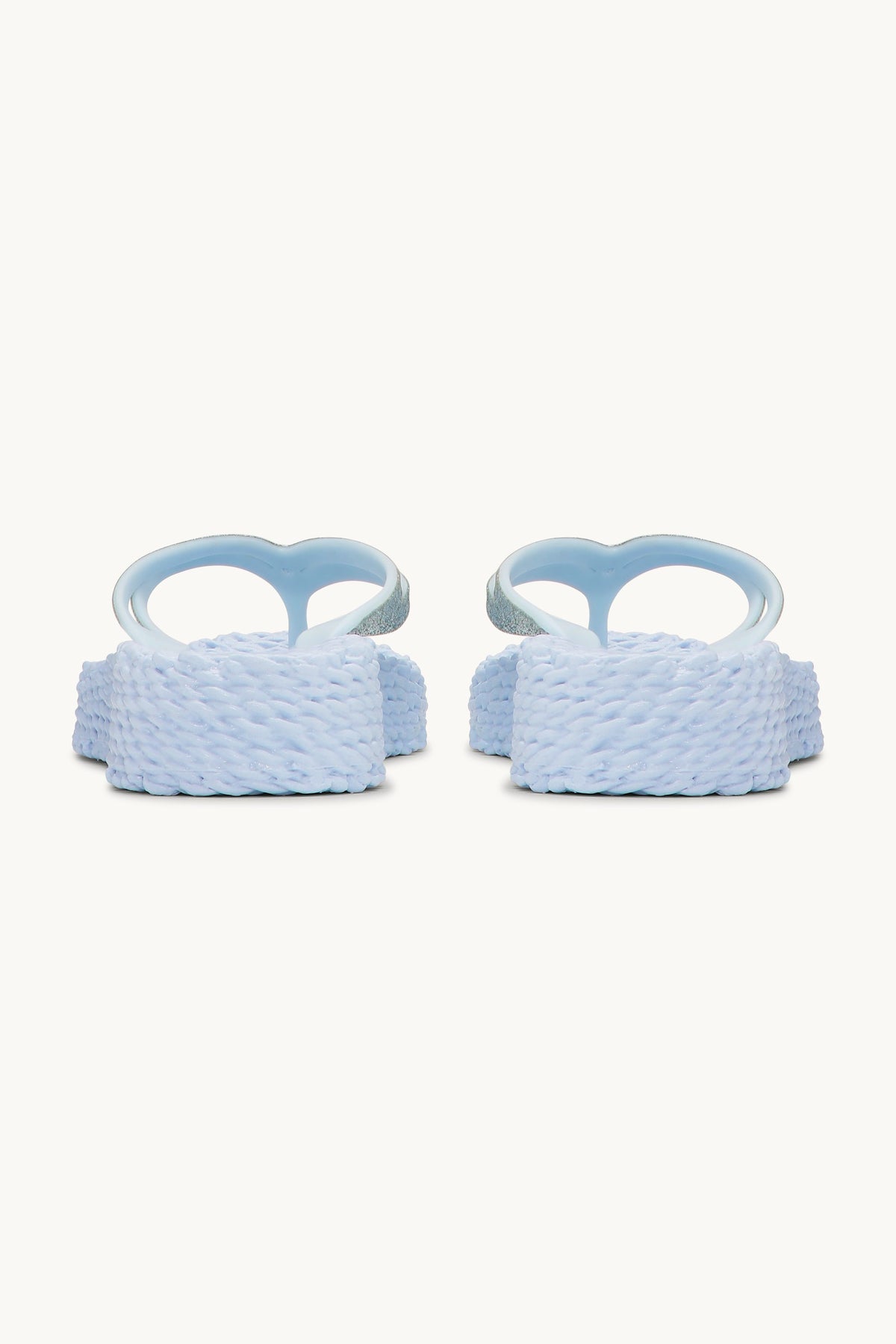Platform Klipklapper Glitter - Blue Bell
