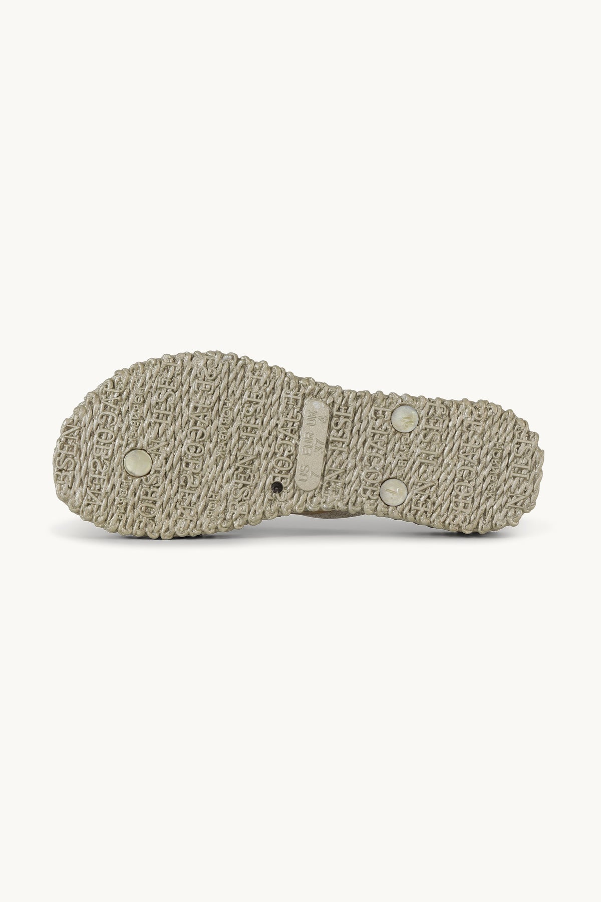 Platform Klipklapper Glitter - Platin