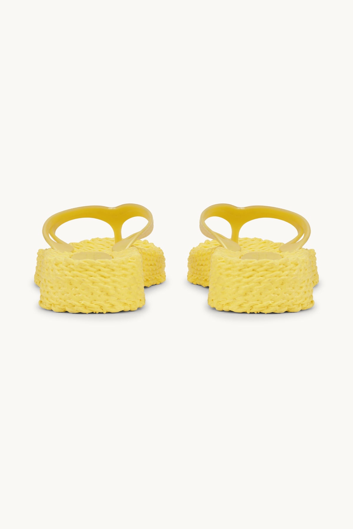 Platform Klipklapper Glitter - Pale Banana