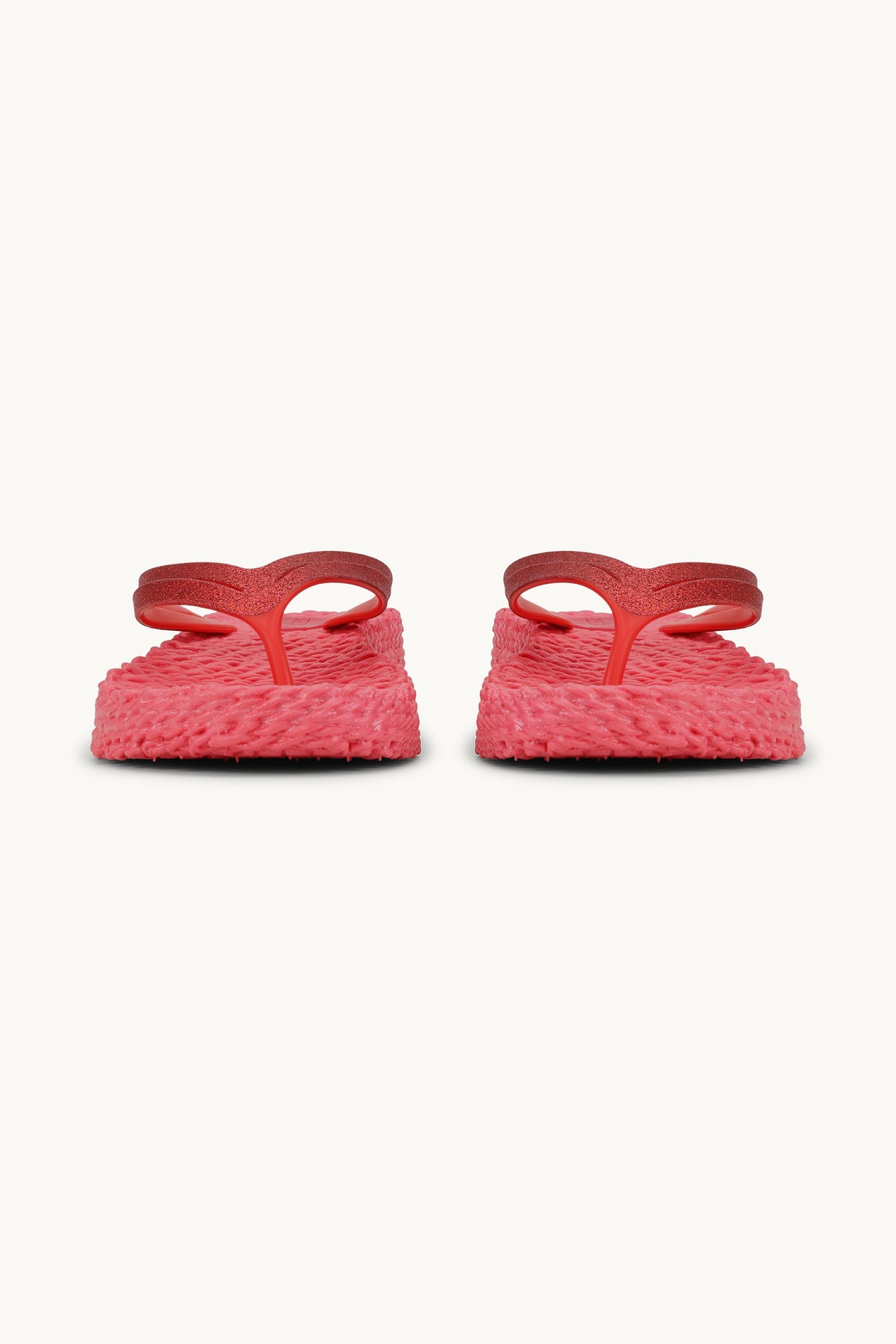 Platform Klipklapper Glitter - Raspberry