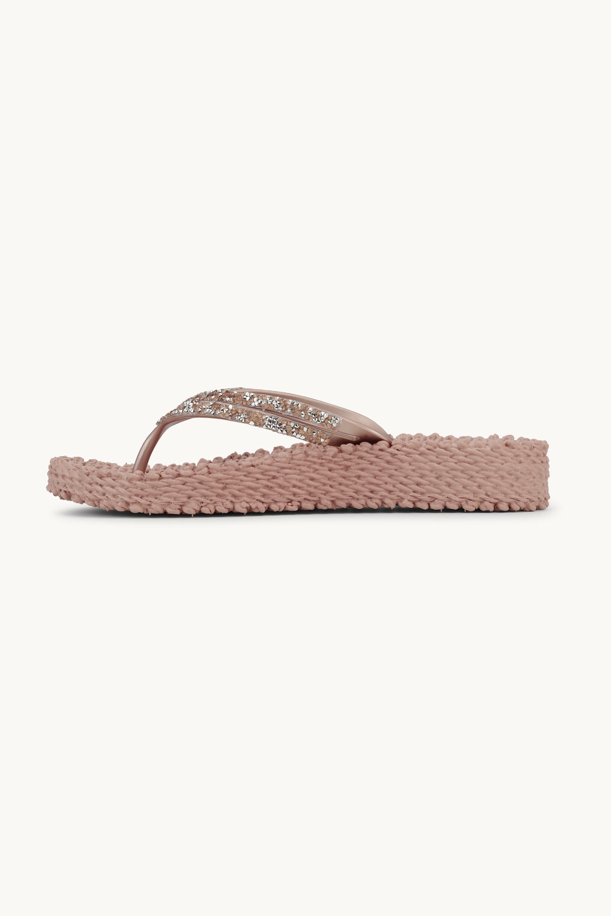 Platform Klipklapper Glimmersten - Misty Rose