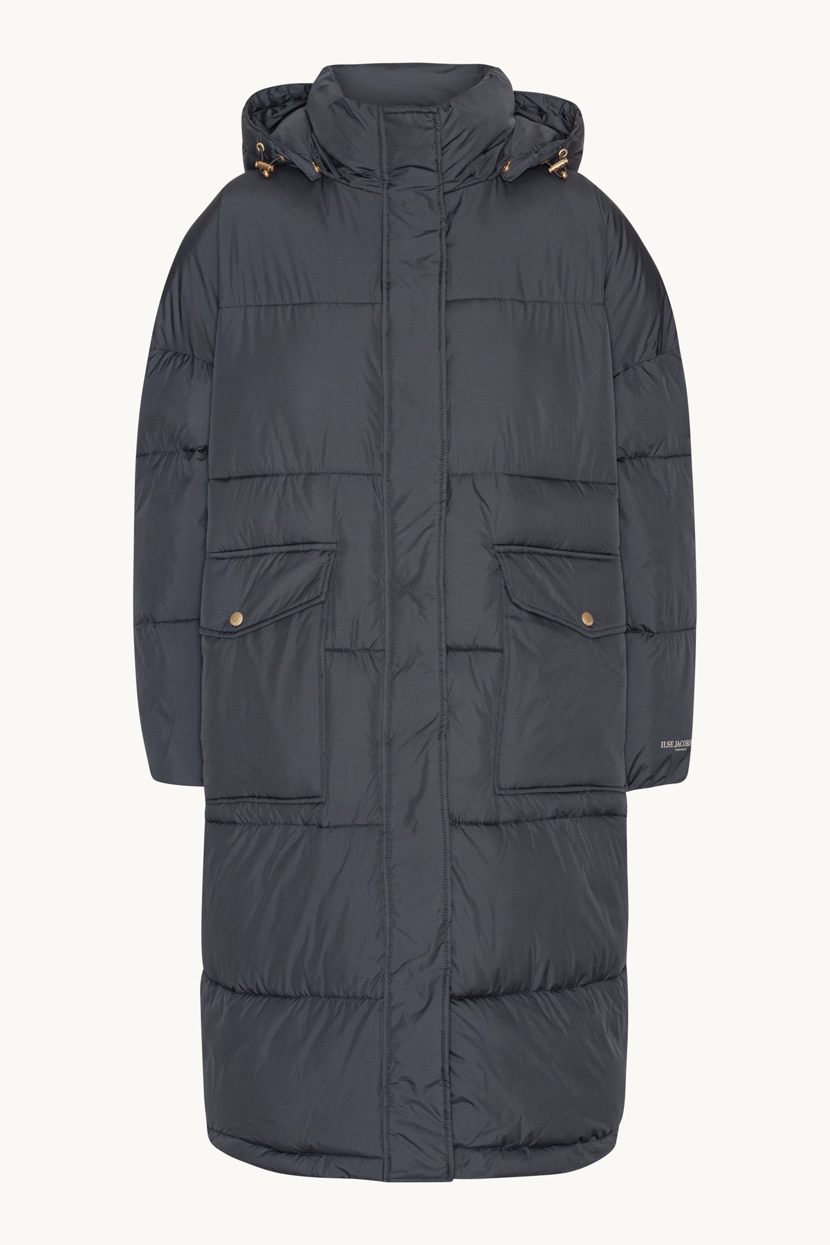 Long Padded Coat - Ombre Blue