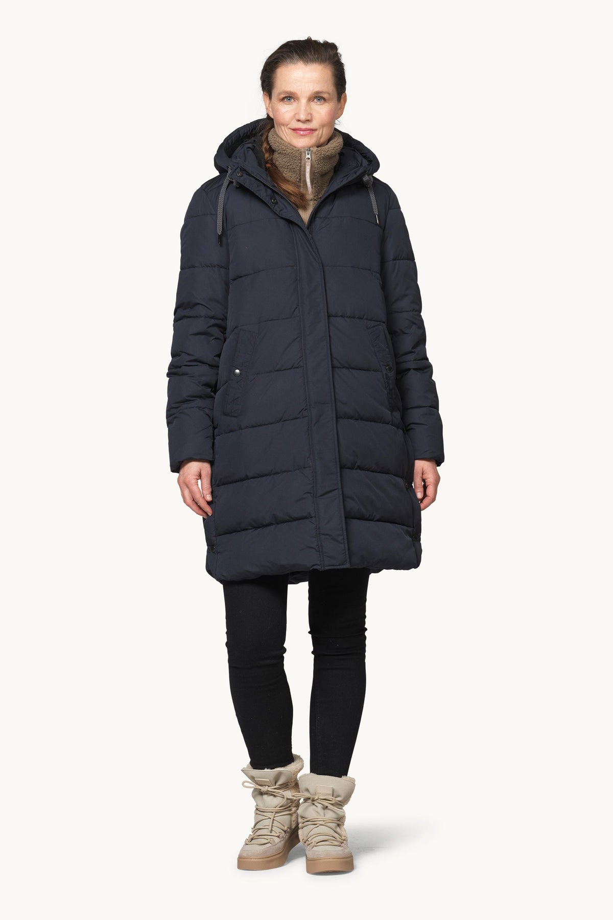 Vatteret Frakke - Dark Indigo