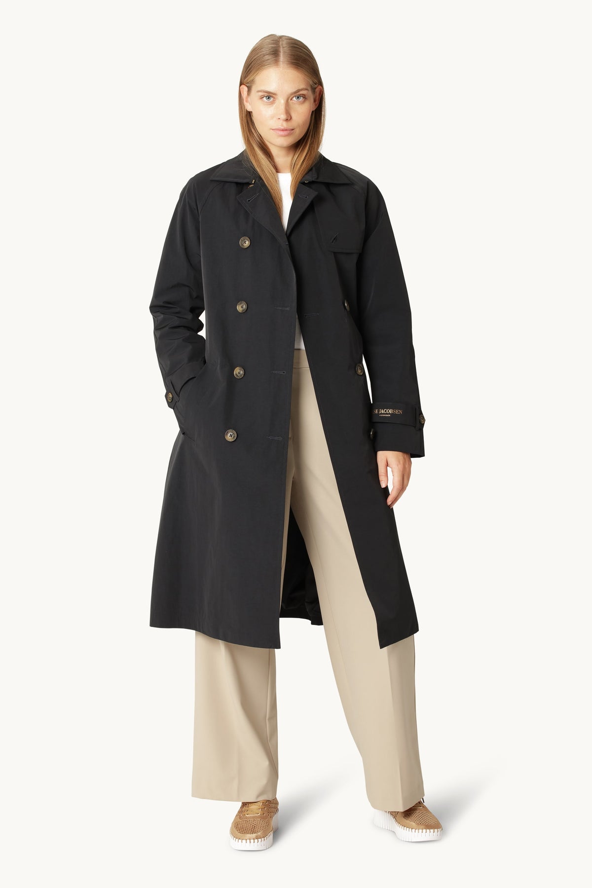 Teknisk Regnfrakke Trench - Dark Indigo