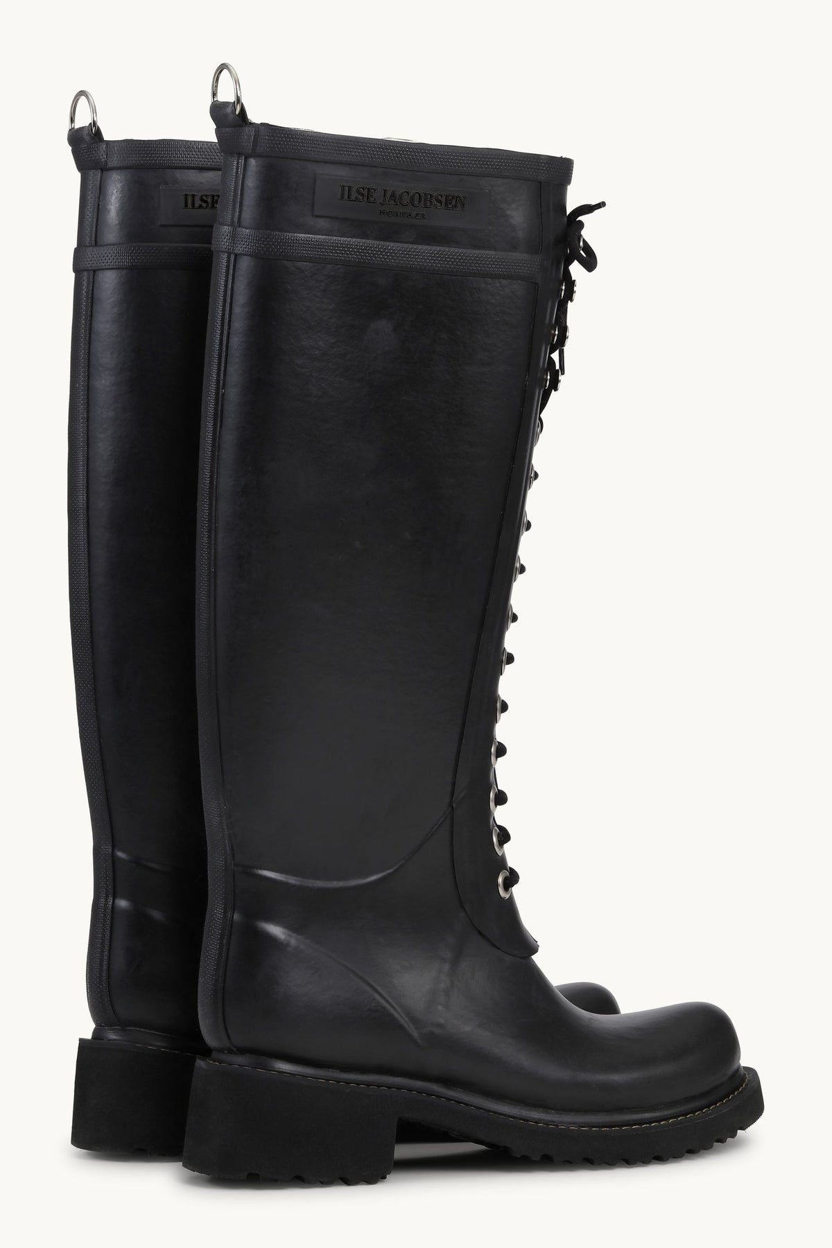 Long Rubber Boots - Black Black