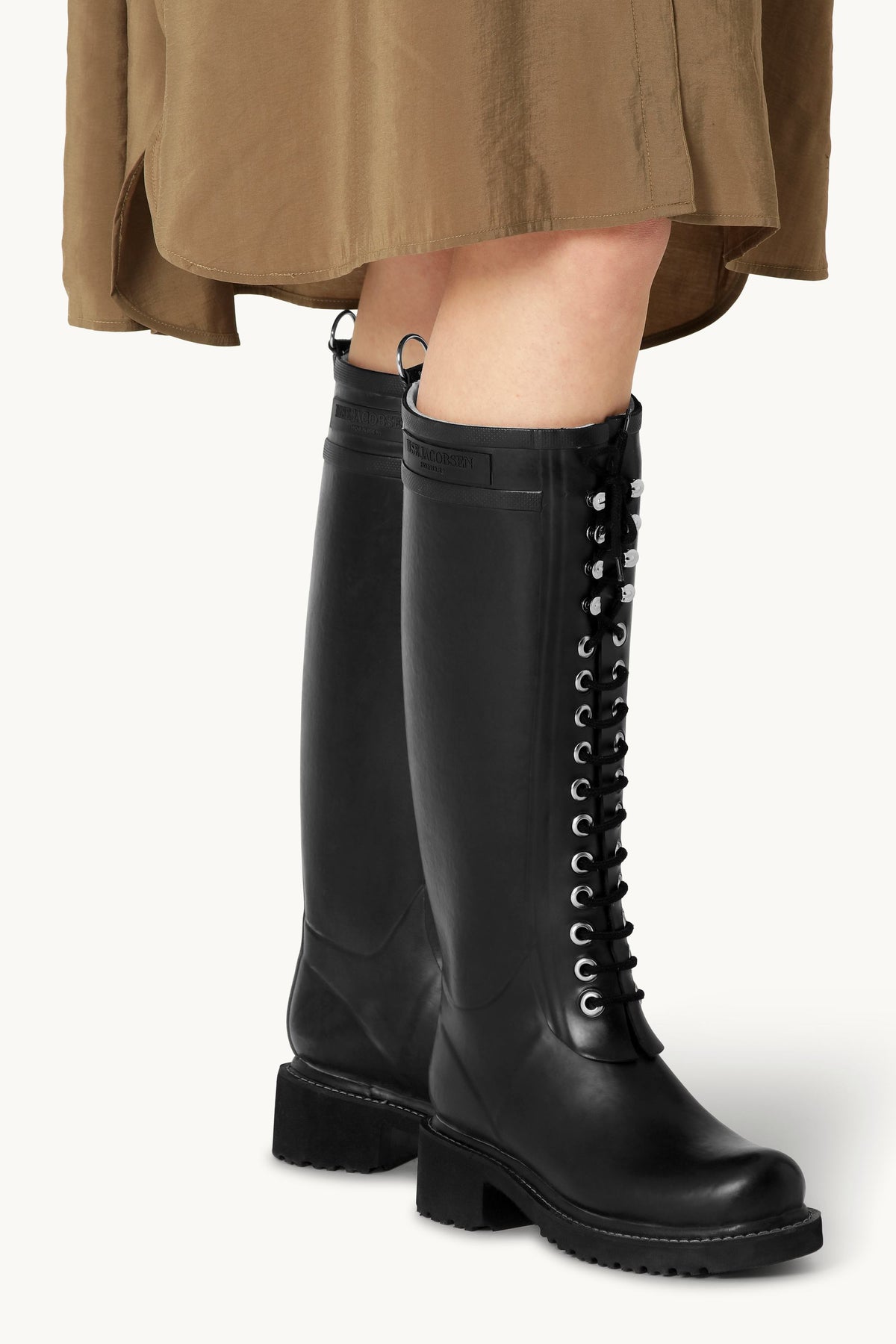 Long Rubber Boots - Black Black