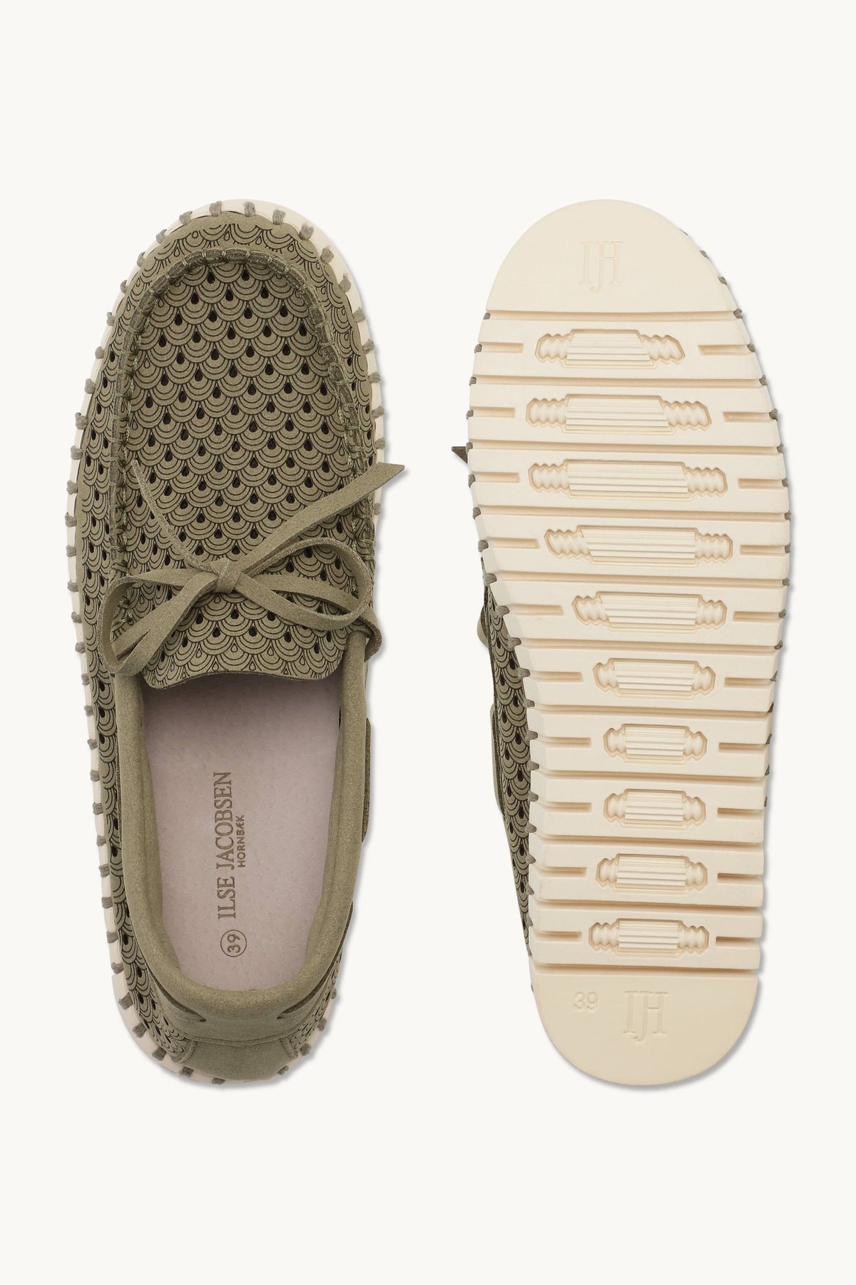 Tulip Sailor Shoe - Army Pearled Ivory