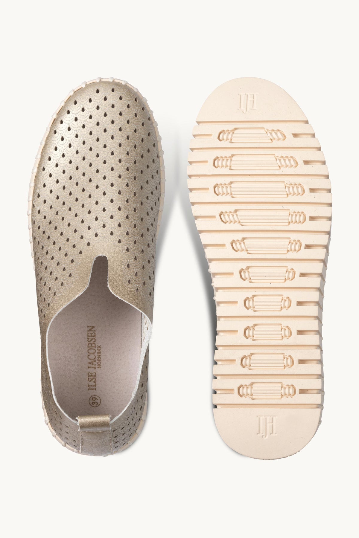 Tulip Slip-On Wedge - Platin Pearled Ivory