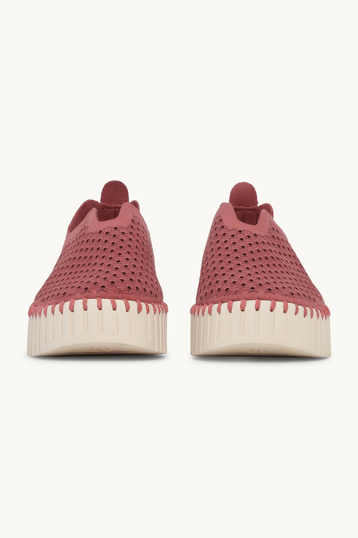 Platform Tulip Sko - Rouge Pearled Ivory