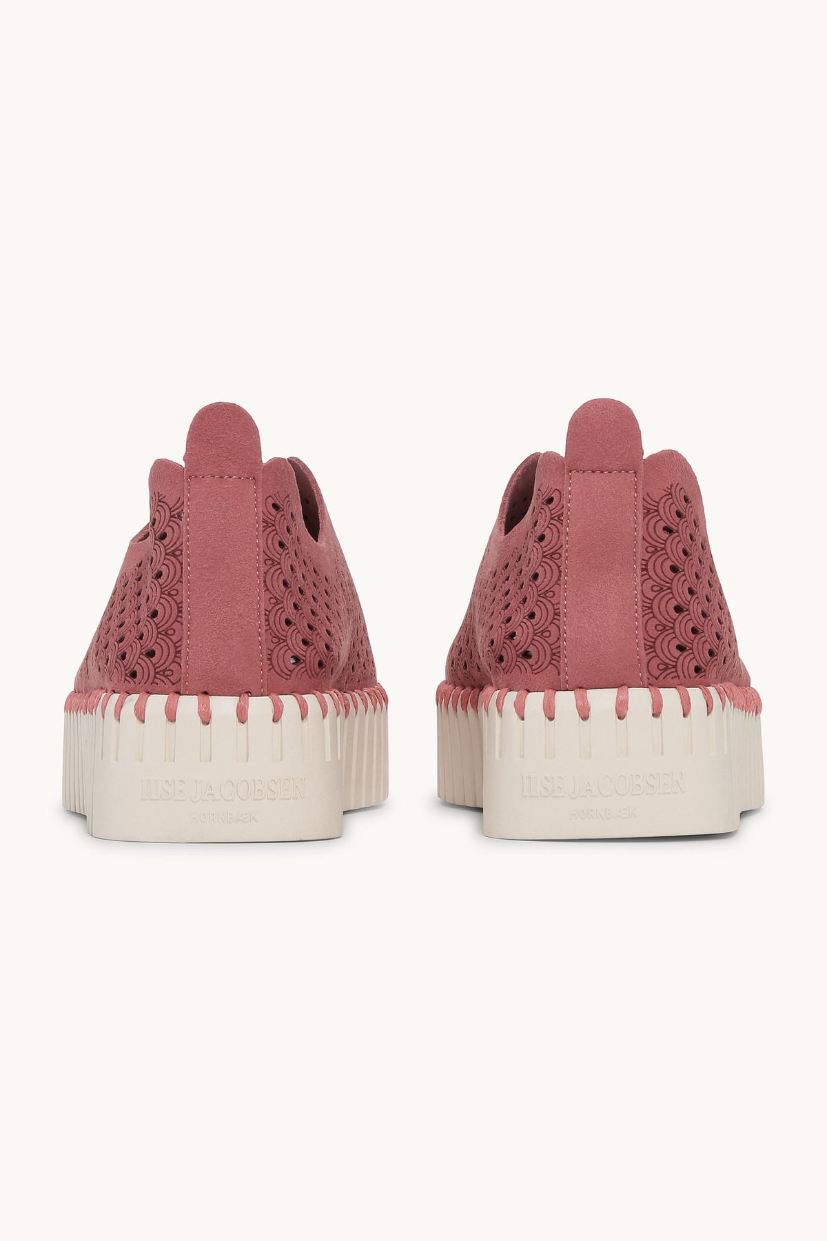 Platform Tulip Sko - Rouge Pearled Ivory