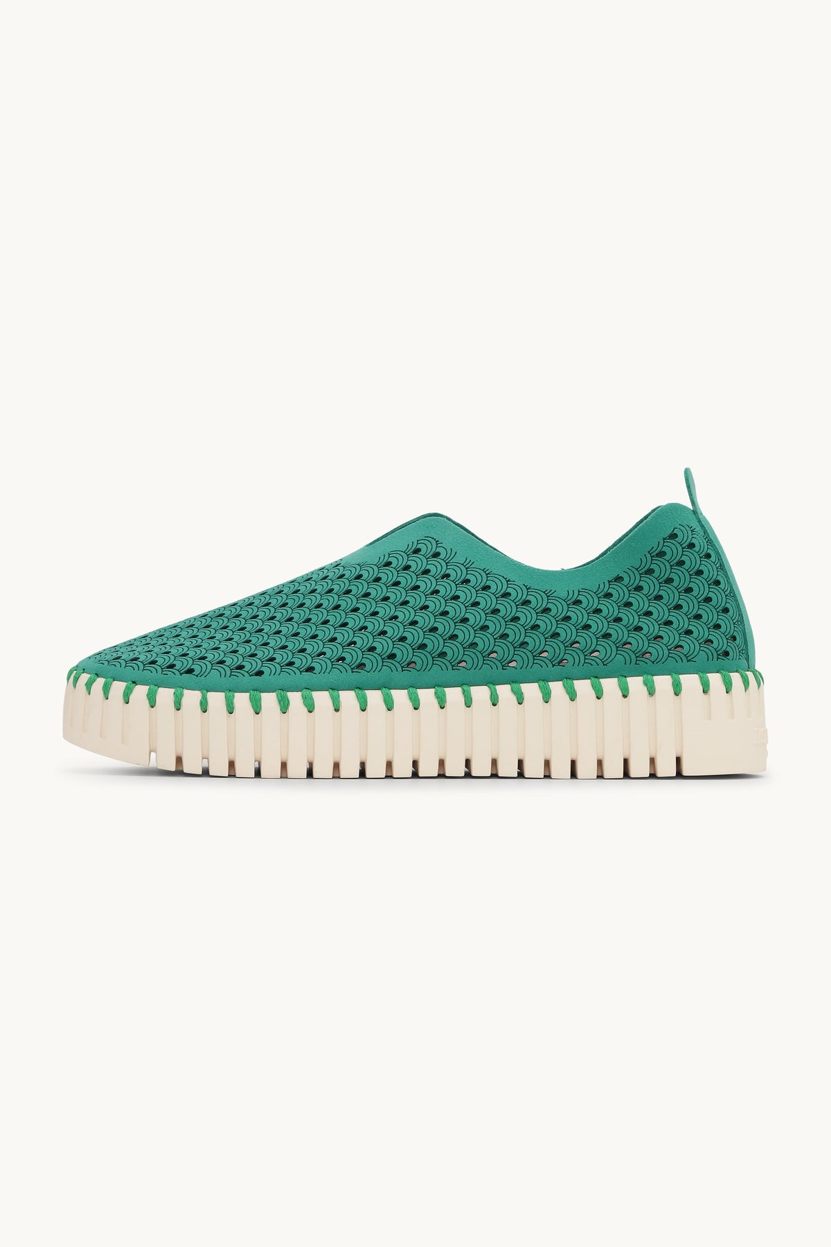 Platform Tulip Sko - Spruce Pearled Ivory