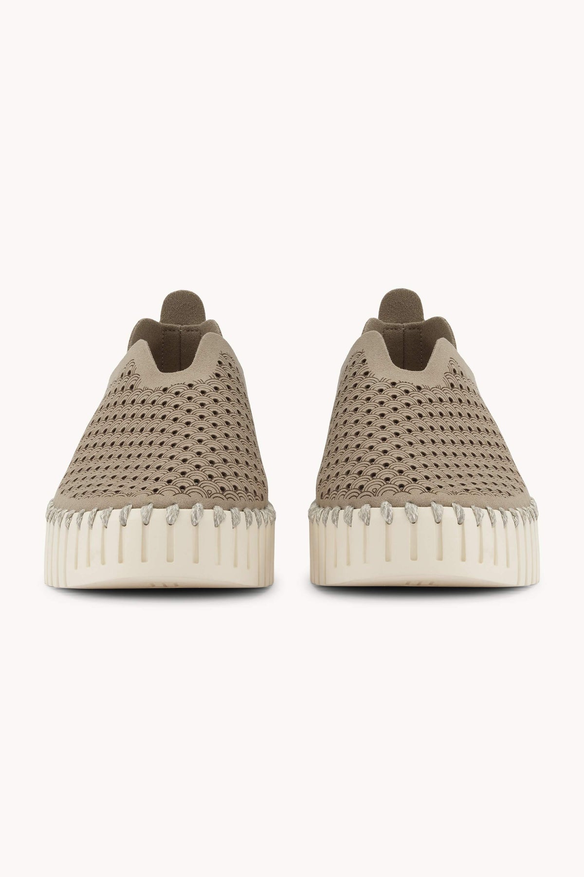Platform Tulip Sko - Coriander Pearled Ivory