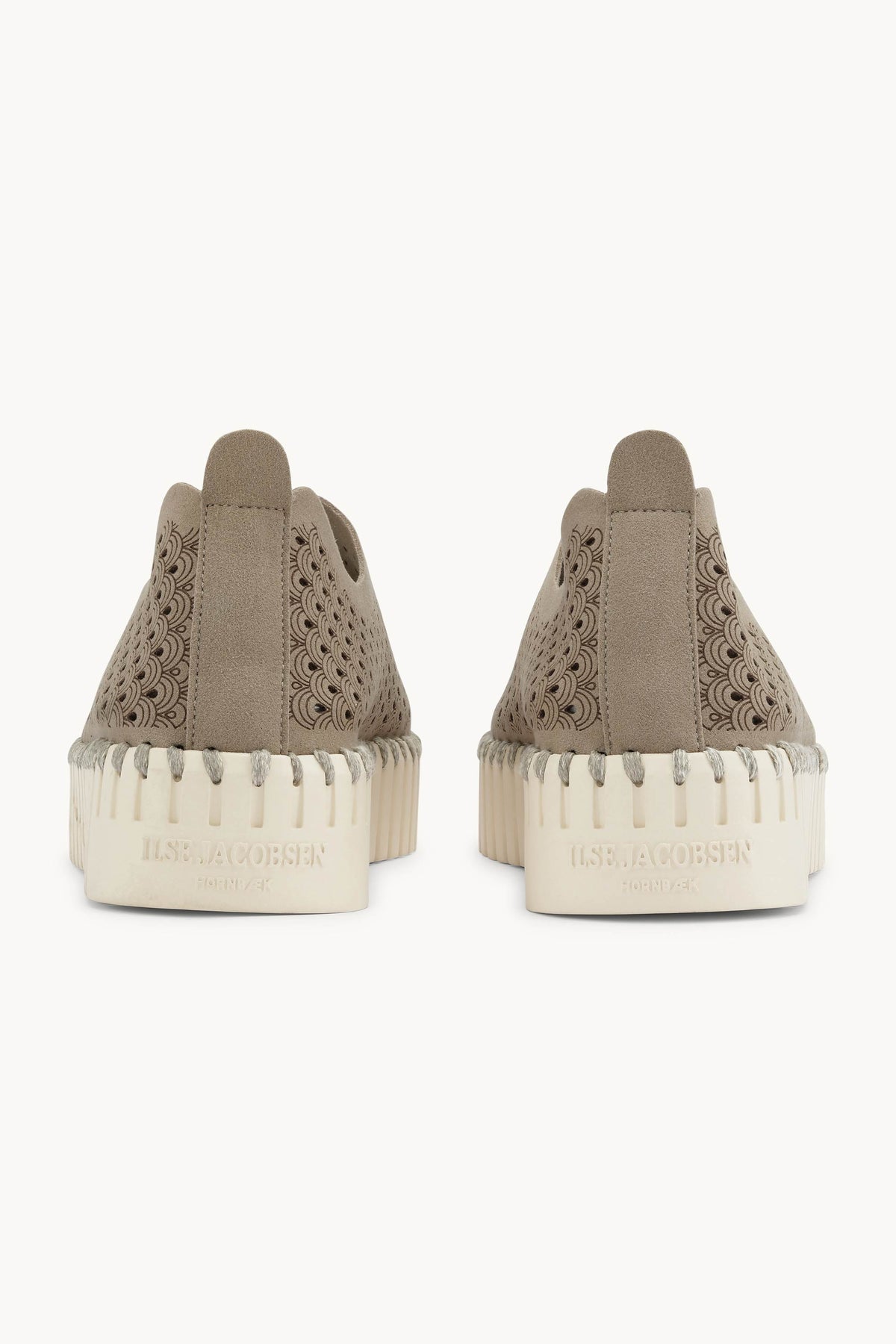 Platform Tulip Sko - Coriander Pearled Ivory