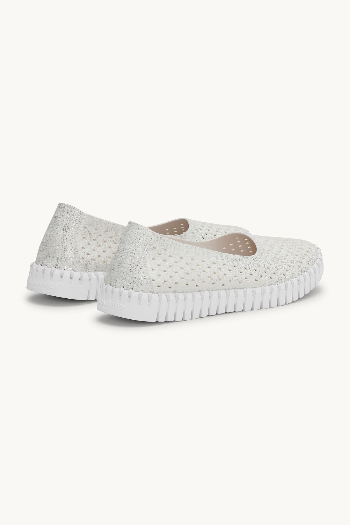 Tulip Sko Glitter - White White