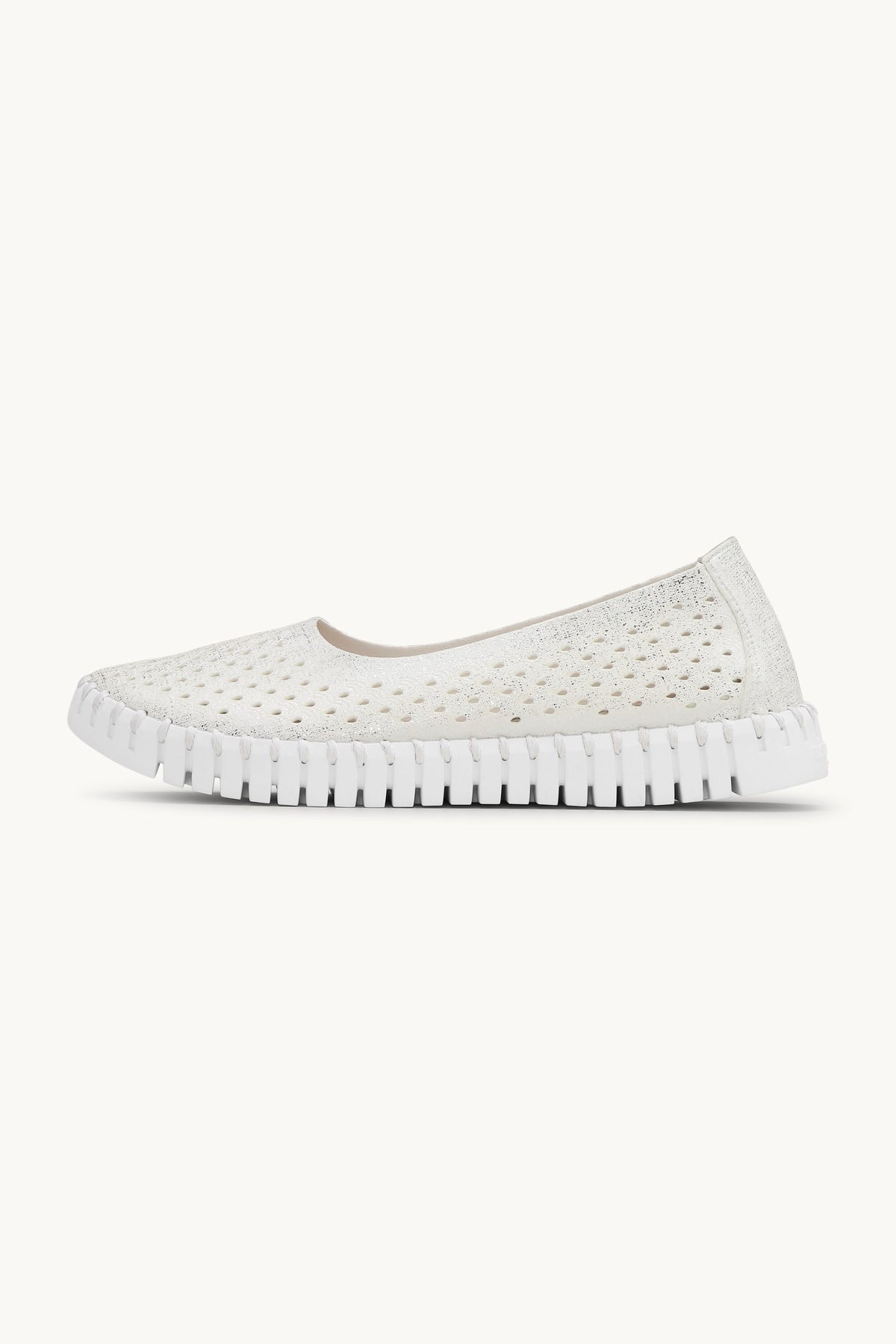Tulip Sko Glitter - White White