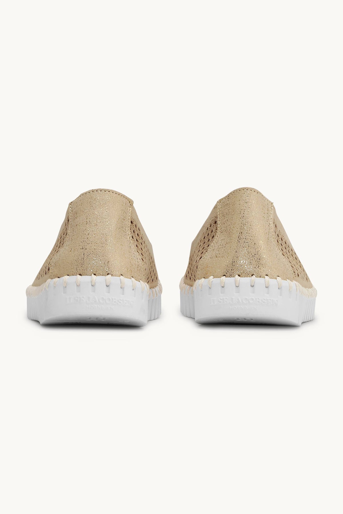 Tulip Sko Glitter - Platin White