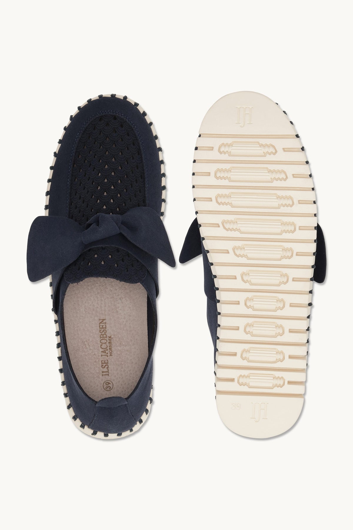 Tulip Loafer - Dark Indigo Pearled Ivory
