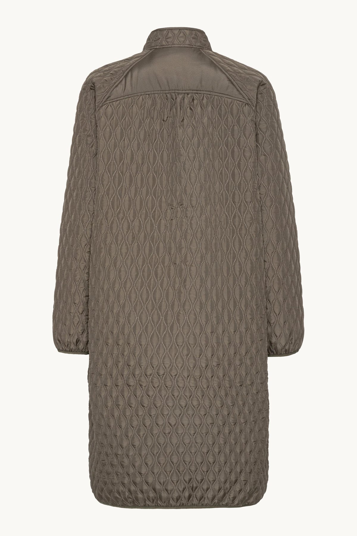 Long Quilt Coat - Tarmac
