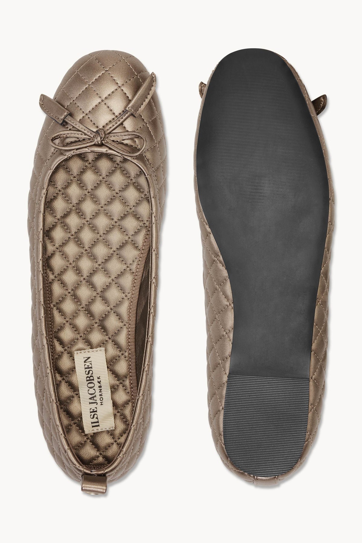 Quilted Ballerina - Metallic Copper Black