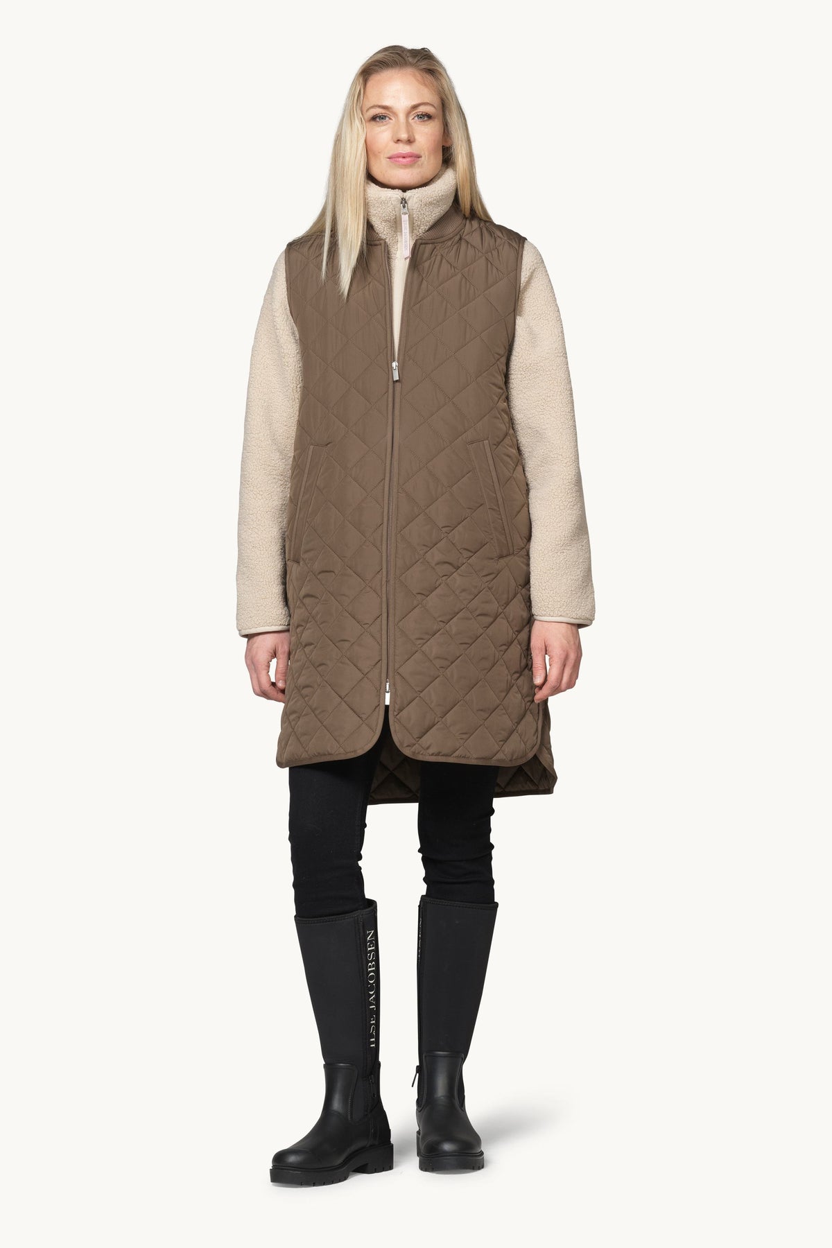 Quiltet Vest - Mud