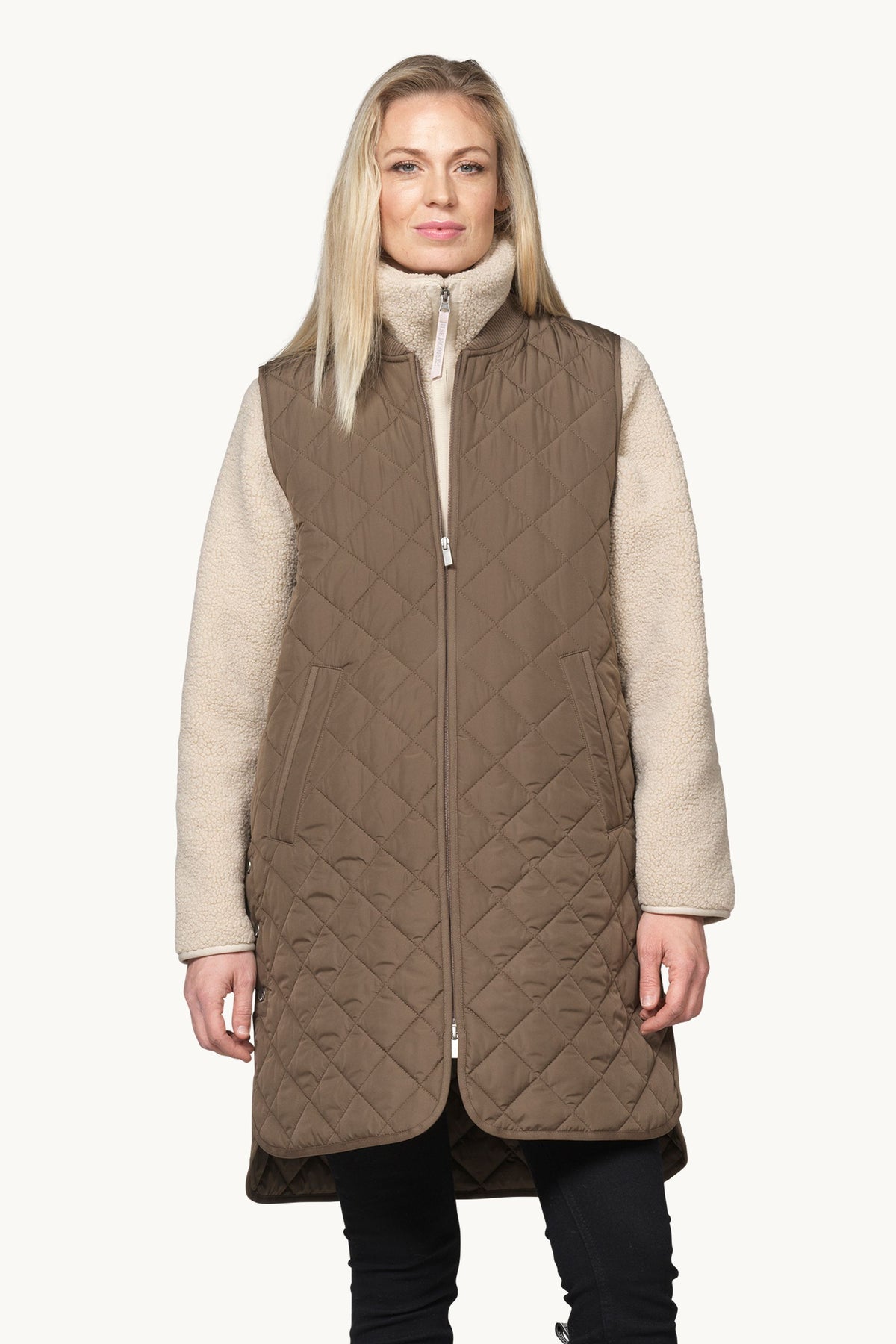 Quiltet Vest - Mud