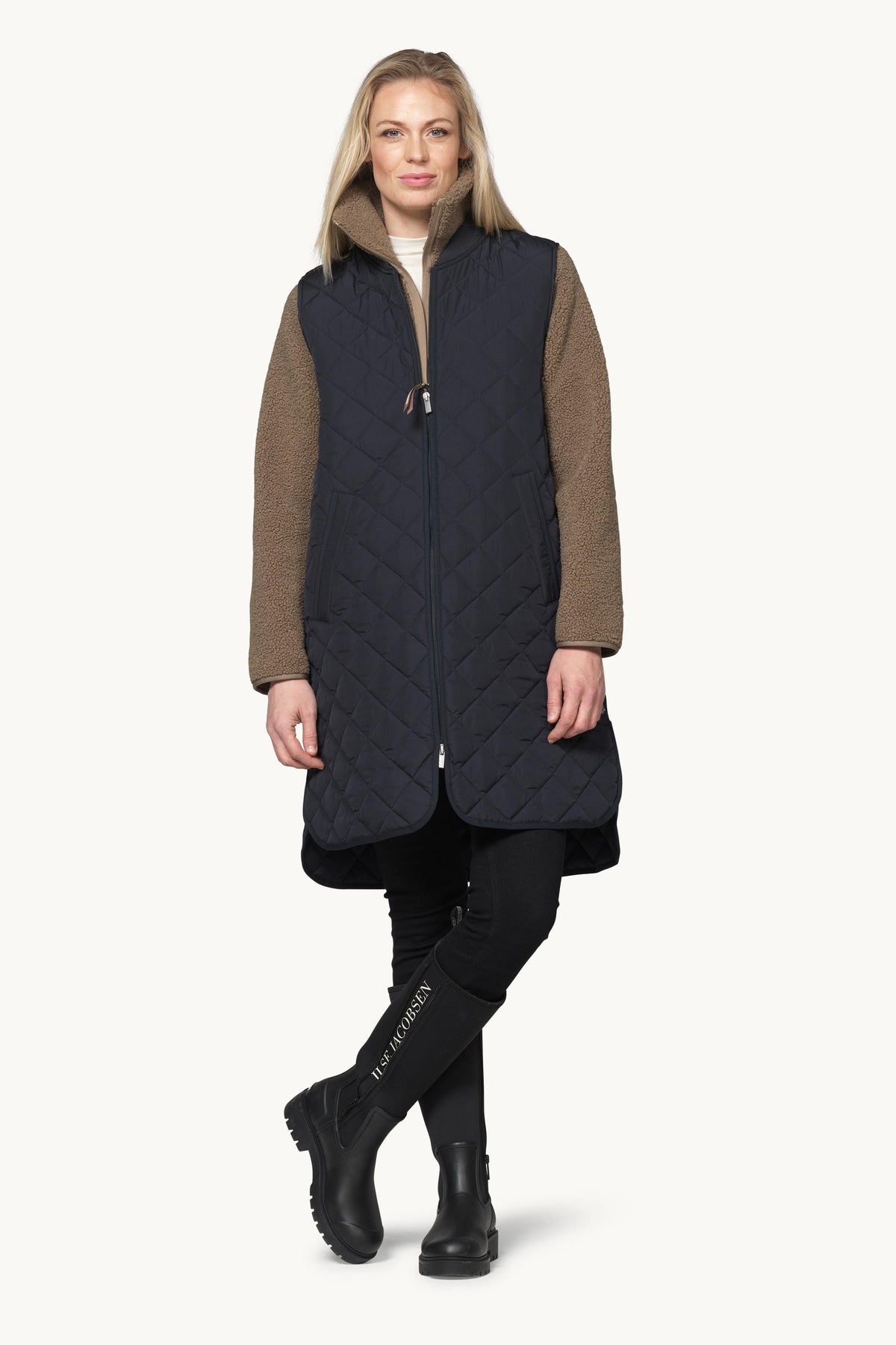 Quiltet Vest - Dark Indigo