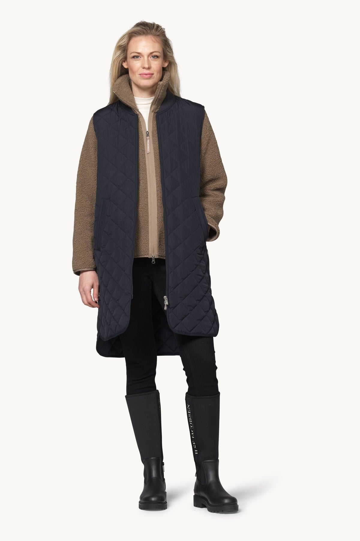 Quiltet Vest - Dark Indigo