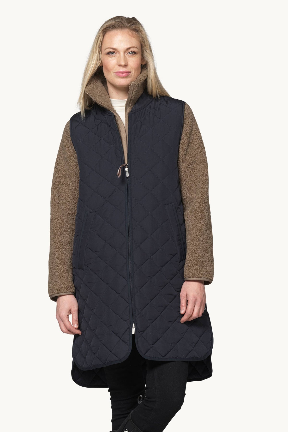 Quiltet Vest - Dark Indigo