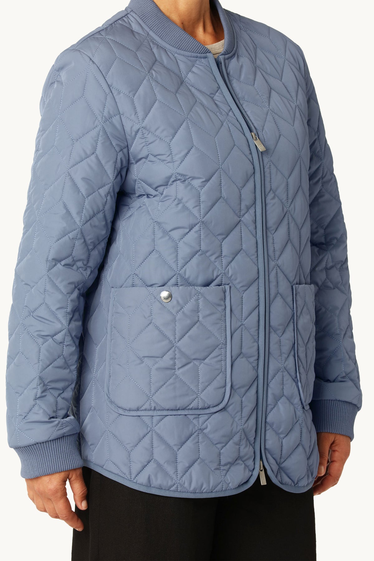 Quiltet Jakke - Grey Blue