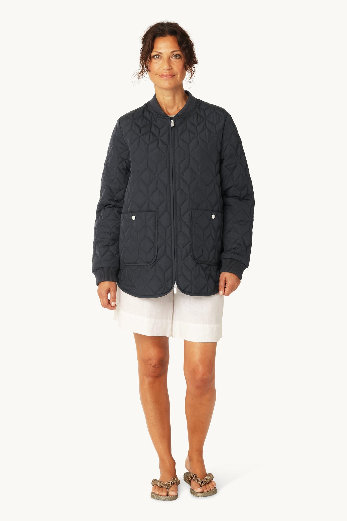 Quiltet Jakke - Dark Indigo