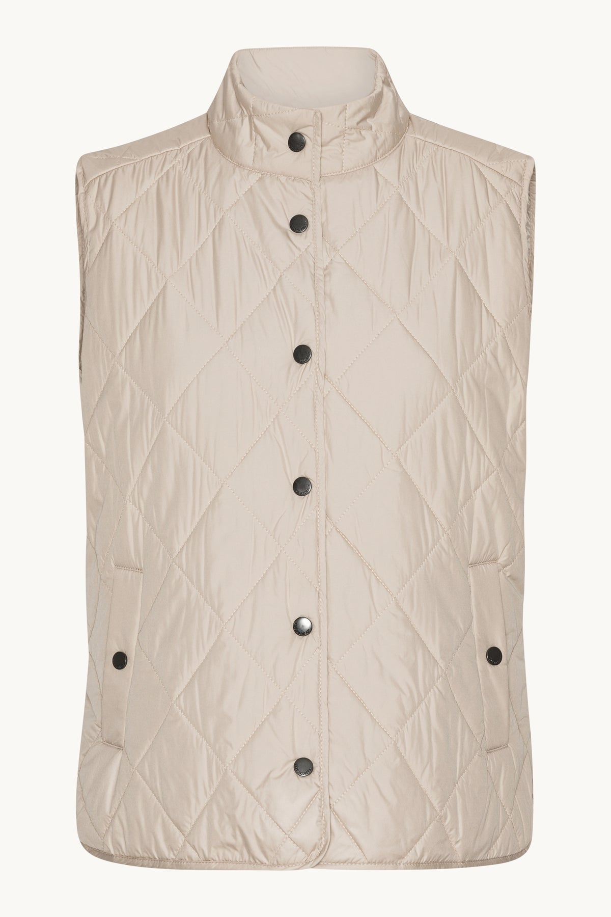 Kort Quiltet Vest - Light Camel
