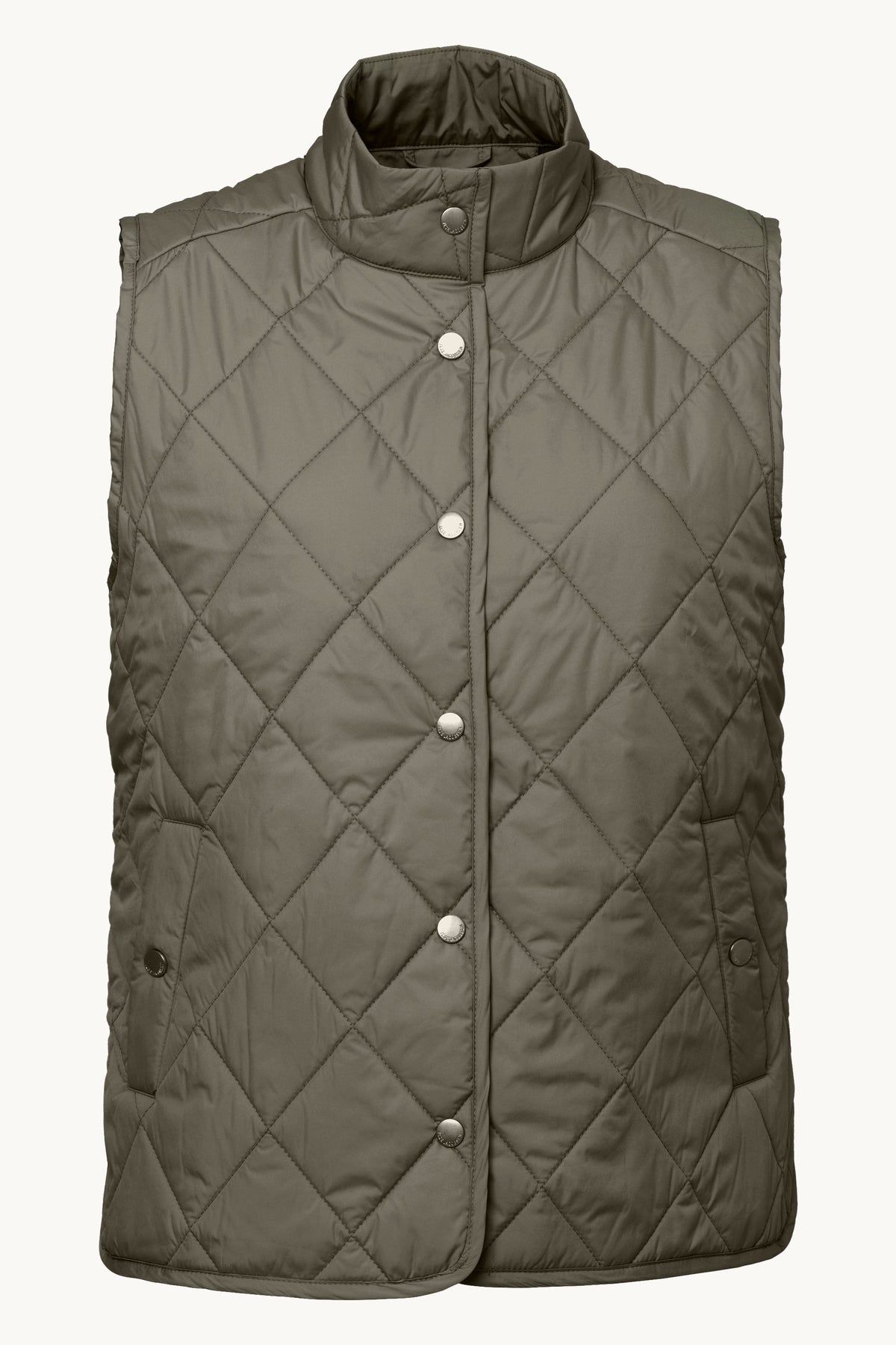 Kort Quiltet Vest - Army