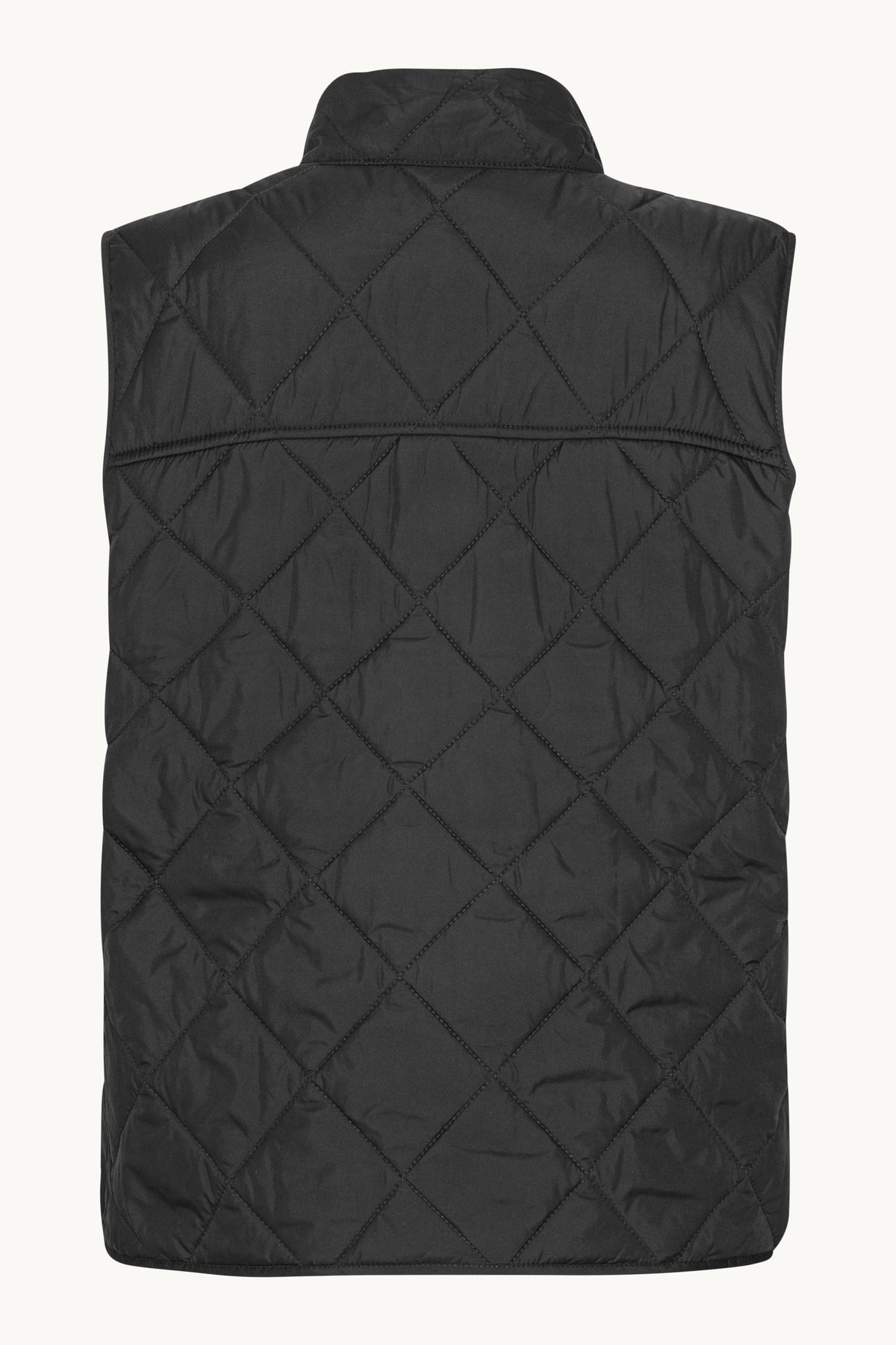 Kort Quiltet Vest - Dark Indigo